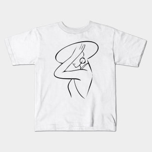 Beauty Body Line Art Kids T-Shirt